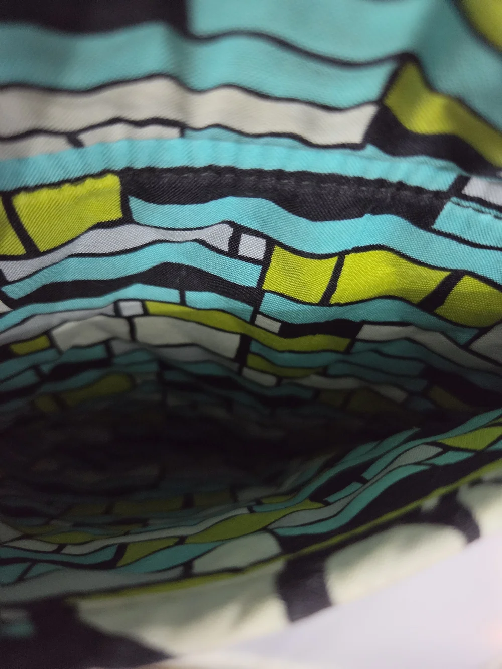 Vera Bradley Quilted Floral Mini Backpack in Aqua, Green & Cream